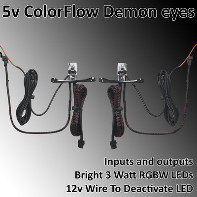 5v Color Flow Demon Eyes - UCS2904 RGBW