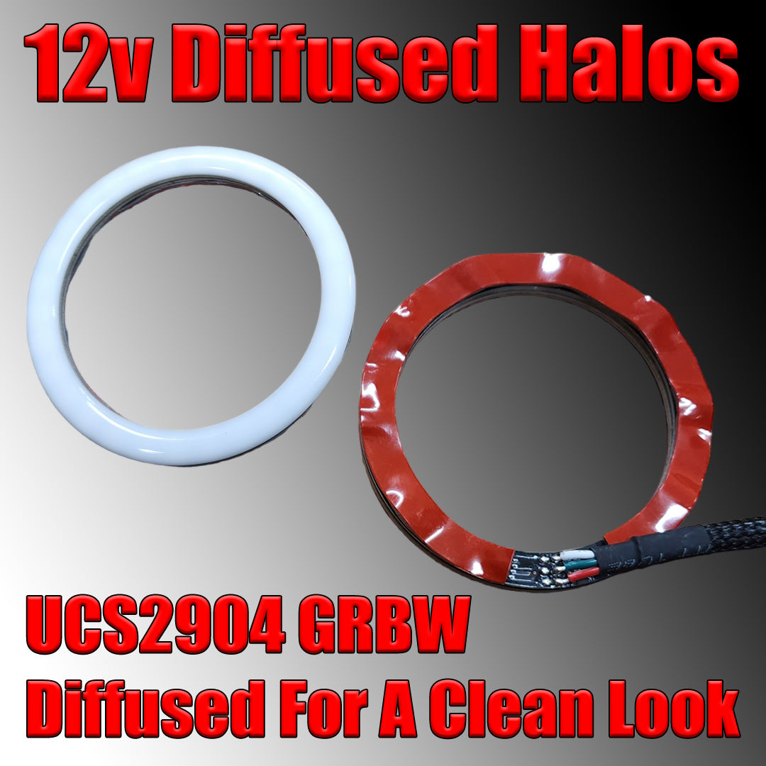 Color Flow Round Halos - Diffused UCS2904 RGBW
