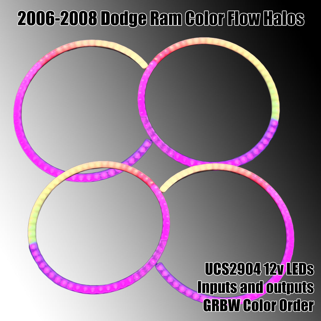06-08 Dodge Ram Color Flow boards - 12v UCS2904 RGBW