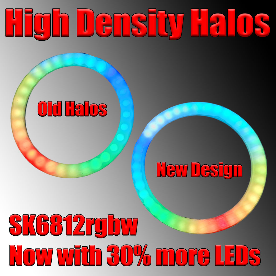 High Density Color Flow Halos - 5v SK6812 RGBW