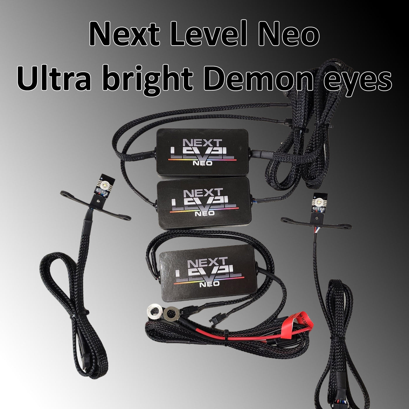 Next Level Neo Ultra Bright RGBW Demon Eyes - With Controller