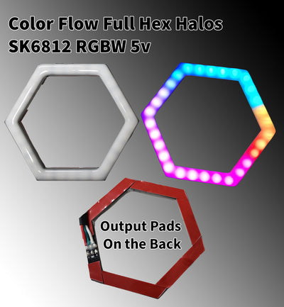Color Flow Full HEX Halo - 5v SK6812 RGBW