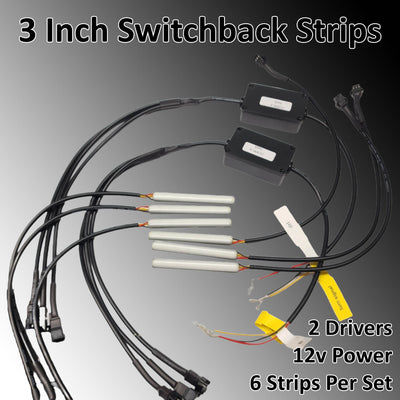 3" LED Strips - Diffused Switchback