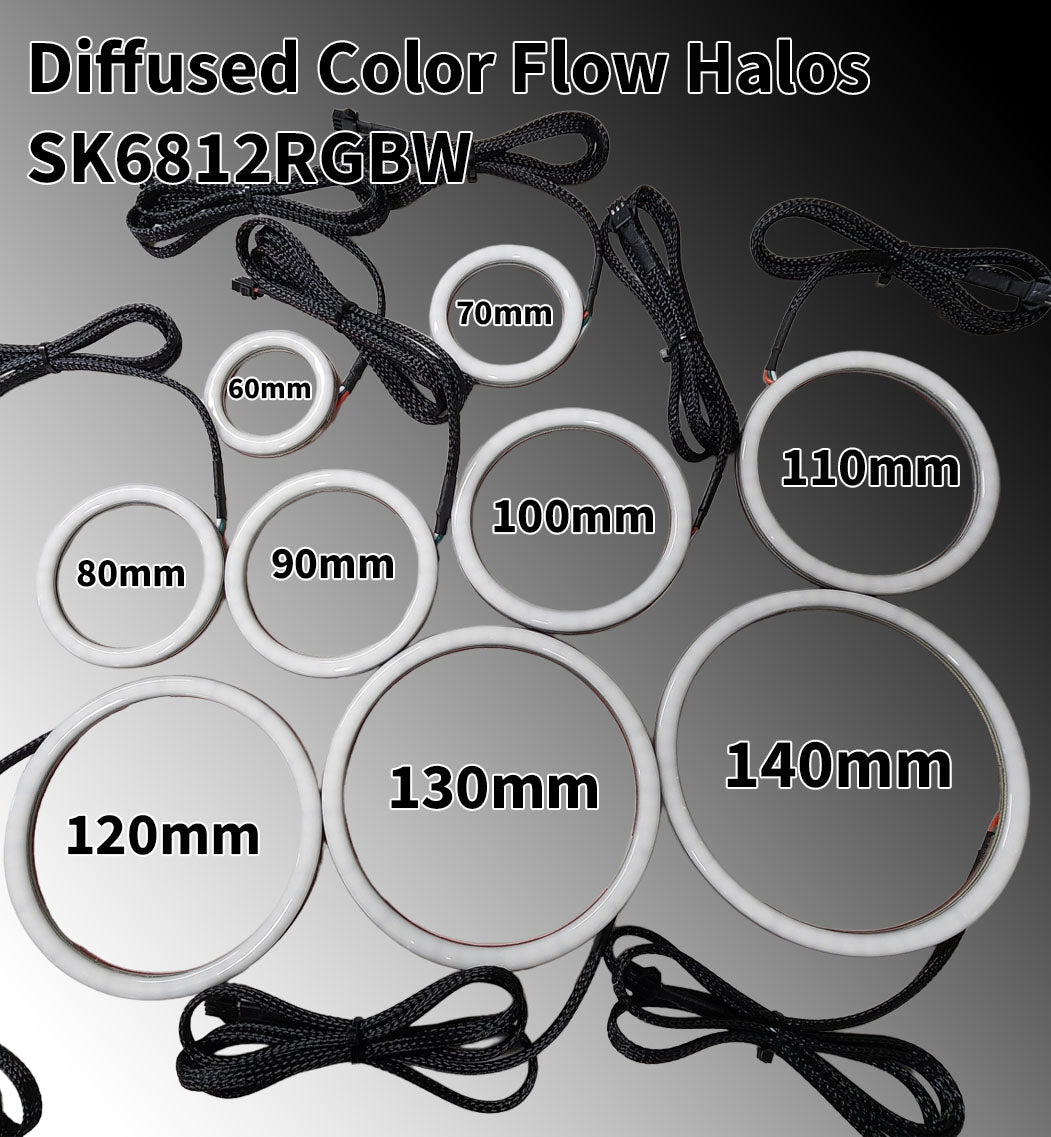 Color Flow Halos - 5v SK6812 RGBW
