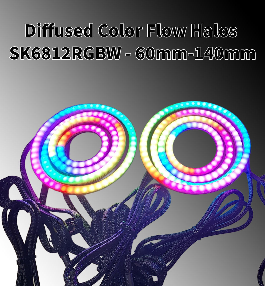 Color Flow Halos - 5v SK6812 RGBW