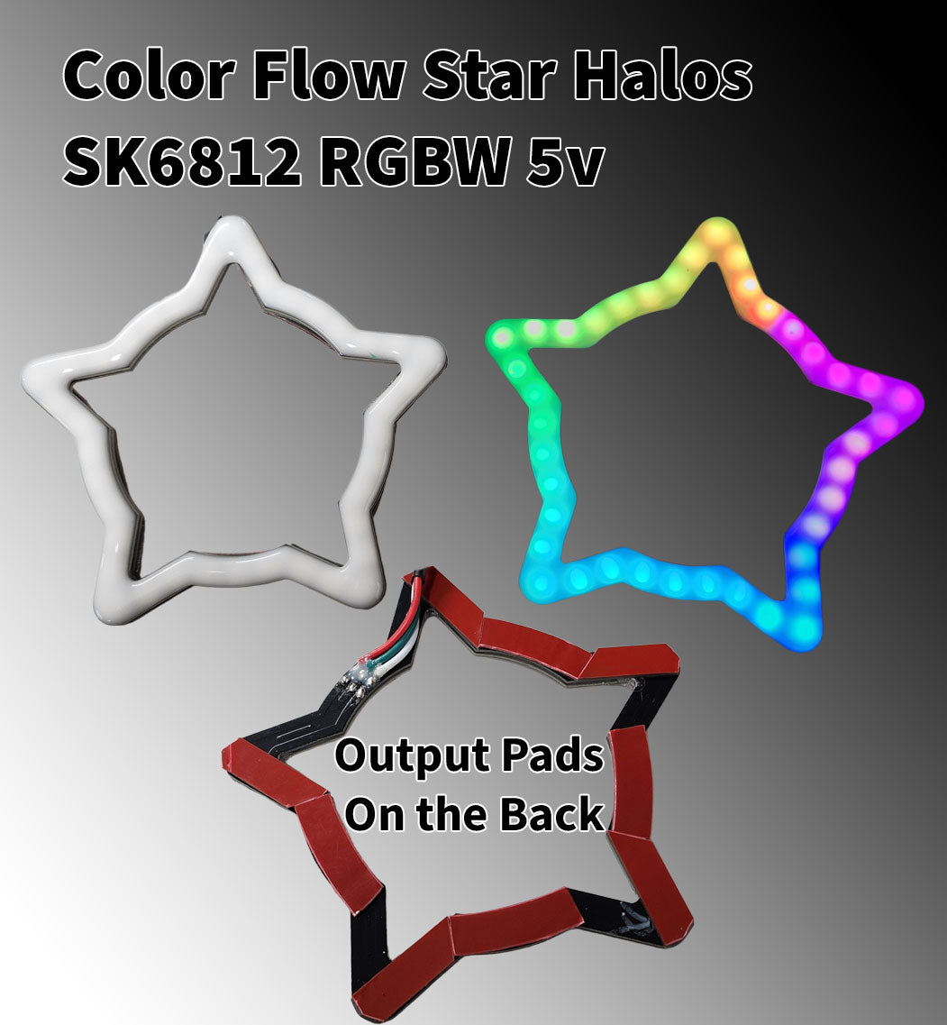 Color Flow Star Halos - SK6812 RGBW