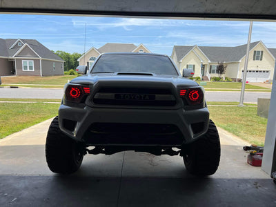 Angry Eye RGB halos - Includes controller with DRL and Turn Signal Inputs - Next Level Neo