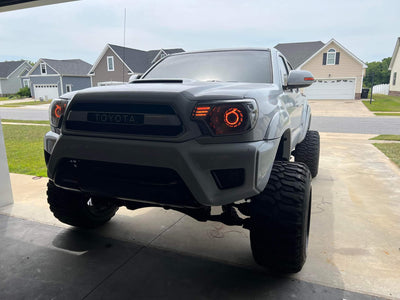 Angry Eye RGB halos - Includes controller with DRL and Turn Signal Inputs - Next Level Neo