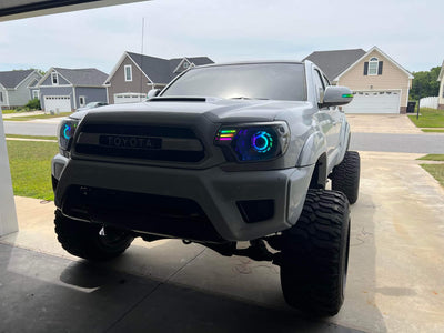 Angry Eye RGB halos - Includes controller with DRL and Turn Signal Inputs - Next Level Neo