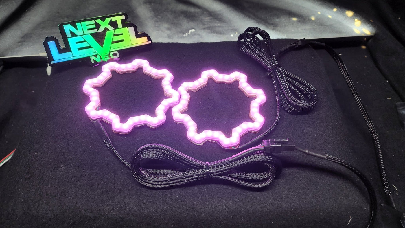 Gear RGB halos - Includes controller with DRL and Turn Signal Inputs - Next Level Neo