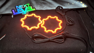 Gear RGB halos - Includes controller with DRL and Turn Signal Inputs - Next Level Neo