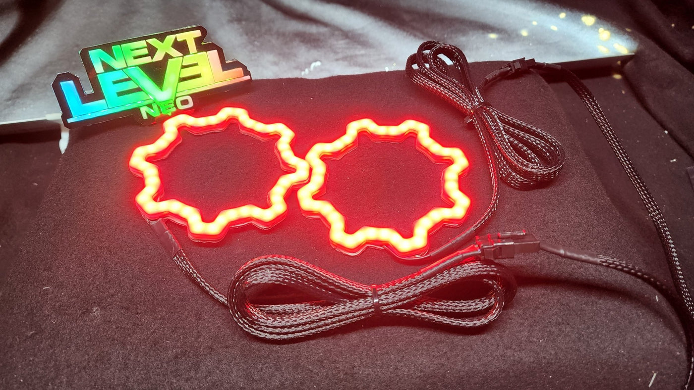 Gear RGB halos - Includes controller with DRL and Turn Signal Inputs - Next Level Neo
