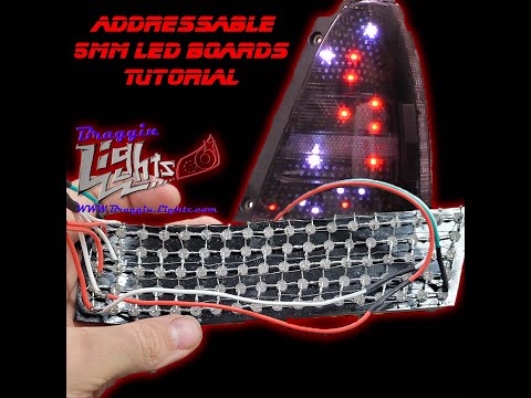 Color flow RGB 5mm leds - WS2812b RGB