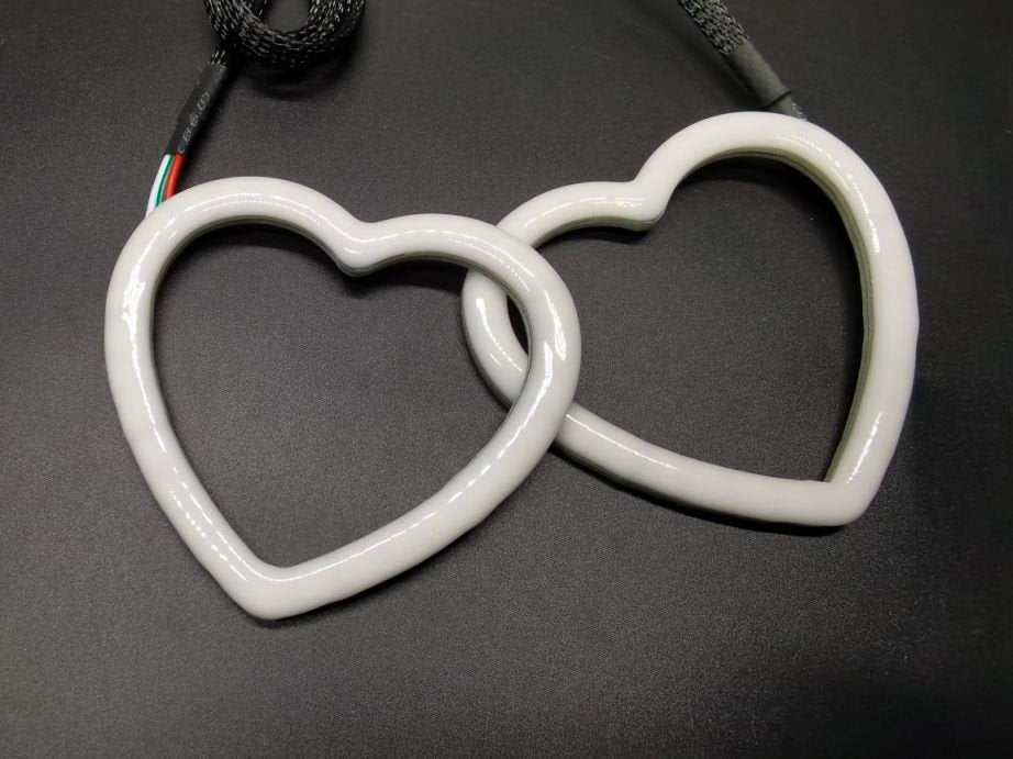 Color Flow Heart Halos - SK6812 RGBW - Next Level Neo